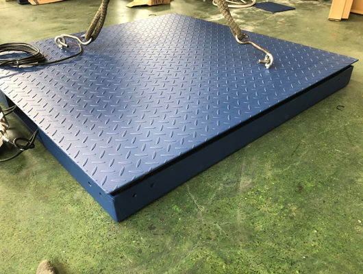 งานหนัก Digital Floor Scale อุตสาหกรรม ลดโปรไฟล์ Pallet Scale เหล็กคาร์บอน Q235B สร้าง