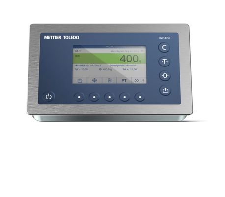 IND400 ตัวชี้วัดการชั่งดิจิตอล ช่องปลายสําหรับการใช้งานในการชั่งดิจิตอล