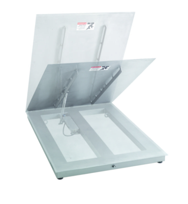 เครื่องชั่งน้ำหนักพื้นอุตสาหกรรมแบบทนทาน PFA579lift-DS1500A พร้อมแผ่นรับน้ำหนักแบบพับได้เพื่อการจัดเก็บที่ง่าย