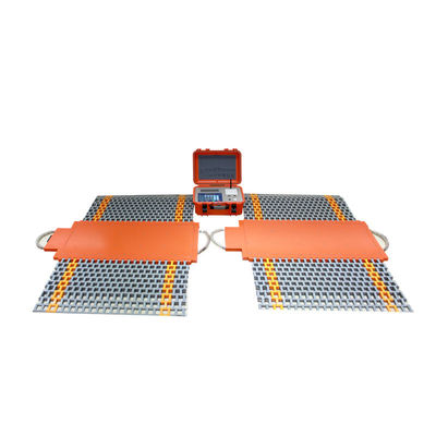 เครื่องชั่งน้ำหนักรถบรรทุกแบบพกพา ขนาด 30-150 ตัน จอแสดงผล LCD ดิจิตอล